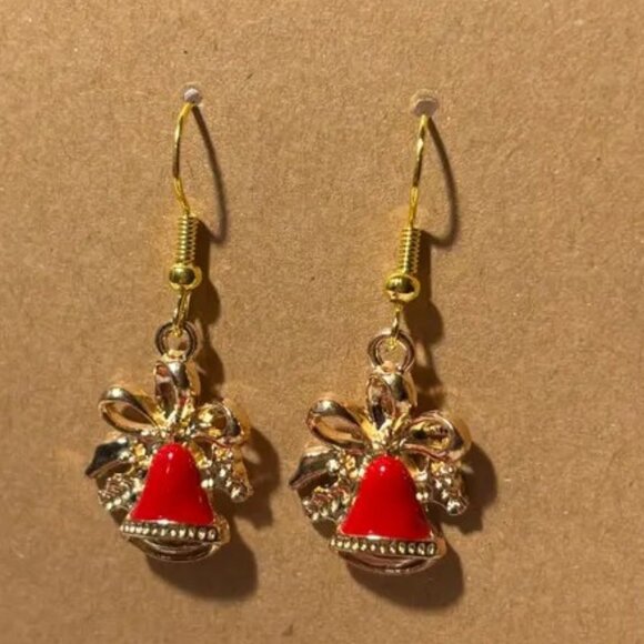 3/$12~Christmas Bell Earrings - Picture 1 of 2